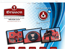Tablet Screenshot of groupebrisson.ca